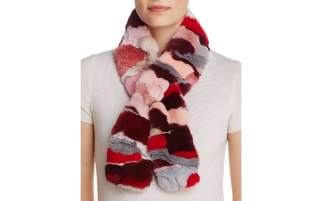  Barcello Rabbit Fur Scarf (Multicolor)