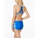  Women’s Crossed Signals Strappy-Back Bralette Bikini Swimsuit Tops