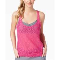 Go by Gossip  Women’s Sporty Splice Layered Crochet Swimsuit Tank Tops