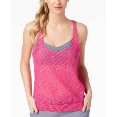 Go by Gossip  Women’s Sporty Splice Layered Crochet Swimsuit Tank Tops