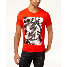 Guess Men’s Light Bolt T-Shirt (Red, XL)