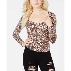 Guess Women's Freedia Ruched Long-Sleeve Blouse Pullover Shirt Tops
