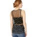  Women’s Shaundi Sheer Embellished Top (Black, S)