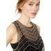  Women’s Shaundi Sheer Embellished Top (Black, S)
