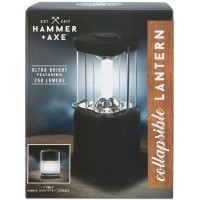 Hammer & Axe Collapsible Lantern (Black, 5.9″ x 3.9″ x 8.6″)