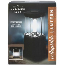 Hammer & Axe Collapsible Lantern (Black, 5.9″ x 3.9″ x 8.6″)