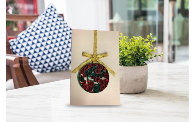 Handmade Christmas Cards Made With Quilling Paper Art – Hand Crafted Unique Greeting Cards for Mother’s Day, Birthdays, Anniversaries