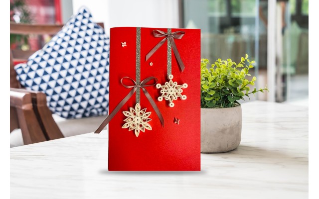 Handmade Christmas Cards Made With Quilling Paper Art – Hand Crafted Unique Greeting Cards for Mother’s Day, Birthdays, Anniversaries
