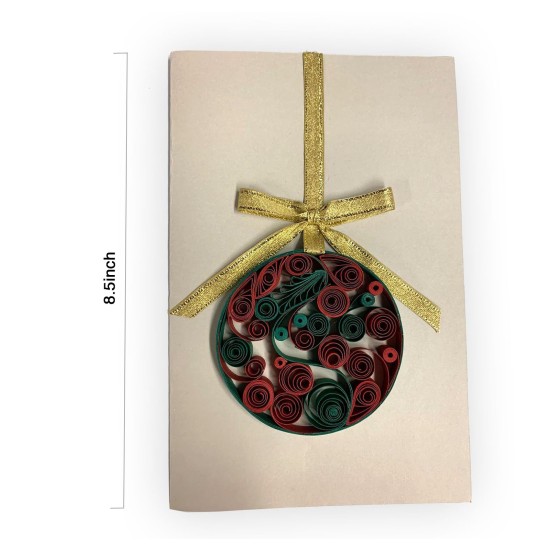 Handmade Christmas Cards Made With Quilling Paper Art – Hand Crafted Unique Greeting Cards for Mother’s Day, Birthdays, Anniversaries