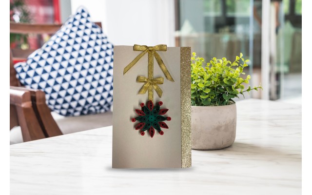 Handmade Christmas Cards Made With Quilling Paper Art – Hand Crafted Unique Greeting Cards for Mother’s Day, Birthdays, Anniversaries
