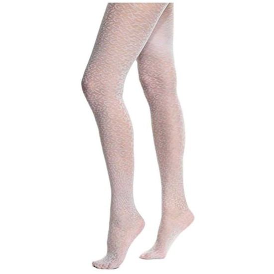  Women`s Animal Tulle Tight,High Rise Small