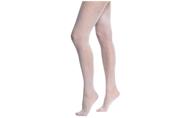  Women`s Animal Tulle Tight,High Rise Small