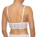  Linear Lace Bralette (White, Large)