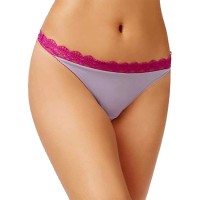 Heidi by Heidi Klum Geometric-Lace Thong (Purple Ashwild Aster, M)