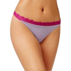 Heidi by Heidi Klum Geometric-Lace Thong (Purple Ashwild Aster, M)