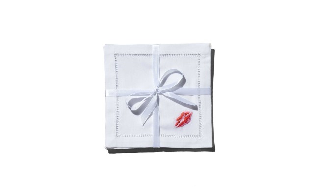  Kiss Cocktail Napkins, Set of 4