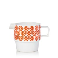 Hokolo Milk Jug (5.25 x 3.5 x 3.5 inches, Orange)