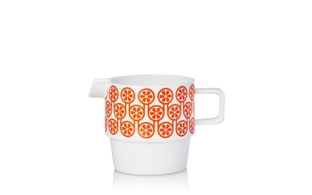  Milk Jug (5.25 x 3.5 x 3.5 inches, Orange)