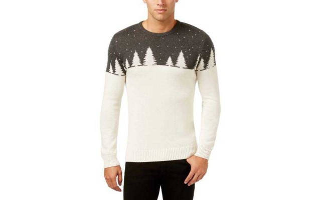  Mens Holiday Crew Neck Pullover Sweater