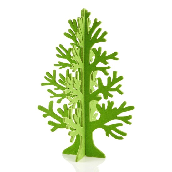  13.75″ Green Flocked Table Top Tree