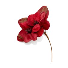 Holiday Lane 14″ Red Magnolia Tree Pick