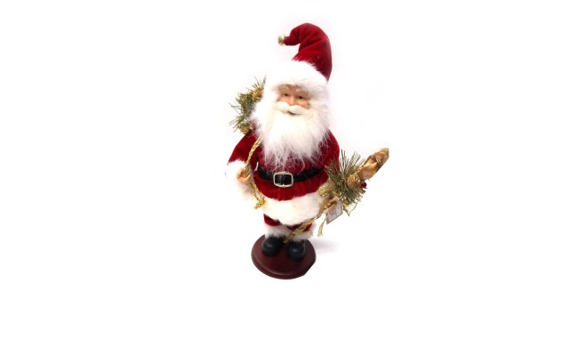 18 inch Santa with Christmas Tree Present