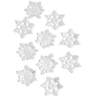 Holiday Lane 3D Snowflake Wall Decal 10-Pc. Set