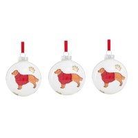 Holiday Lane Ball Ornament Set of 3