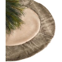Holiday Lane Border 48” Tree Skirt, Brown