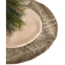 Holiday Lane Border 48” Tree Skirt, Brown