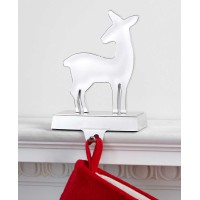Holiday Lane Deer Stocking Holder (Silver)