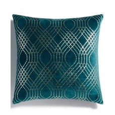Holiday Lane Diamond Foil Printed Decorative Pillow (Green)