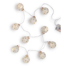 Holiday Lane Glass Ball with LED Garland