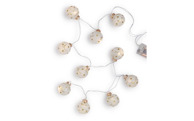  Glass Ball with LED Garland