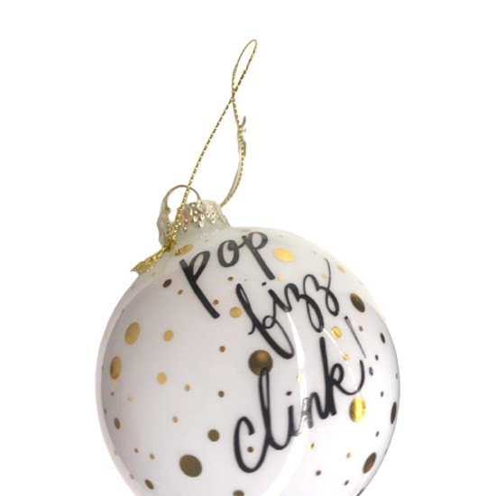 Holiday Lane Glass Christmas Ball Ornament