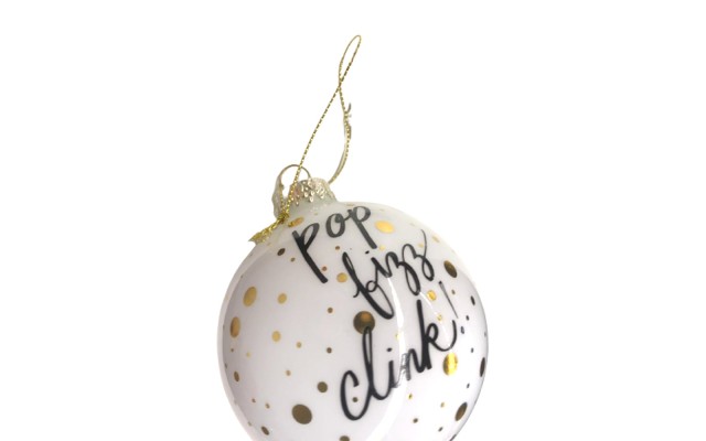 Holiday Lane Glass Christmas Ball Ornament