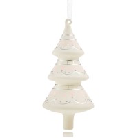Holiday Lane Glass Silver Tree Ornament