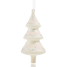 Holiday Lane Glass Silver Tree Ornament