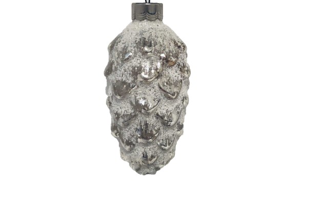  Glass White & Silver Acorn Lights Chain