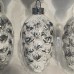  Glass White & Silver Acorn Lights Chain