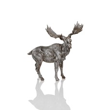 Holiday Lane Gray Moose Christmas Décor