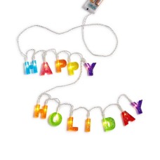 Holiday Lane LED Happy Holiday 8 Foot Wire