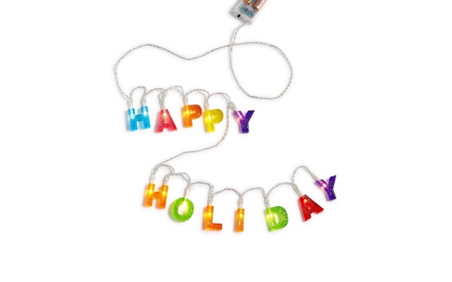  LED Happy Holiday 8 Foot Wire