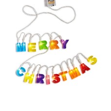 Holiday Lane LED Merry Christmas 10 Foot Wire
