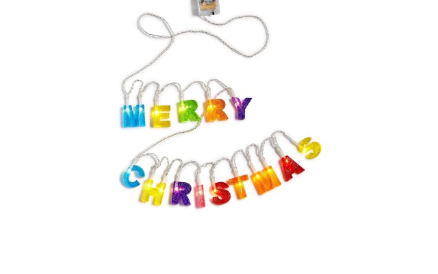  LED Merry Christmas 10 Foot Wire