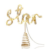 Holiday Lane Led Tree Topper Ornaments