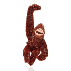 Holiday Lane Orangutan Ornament (Gold Glitter)