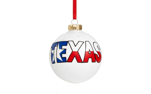  Pearl White Texas Ornament