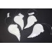  Porcelain Angel Wing Blessed Heart Tree Ornament