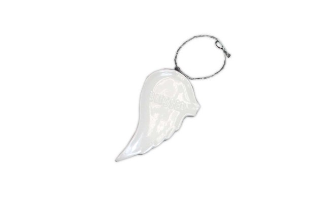  Porcelain Angel Wing Blessed Heart Tree Ornament